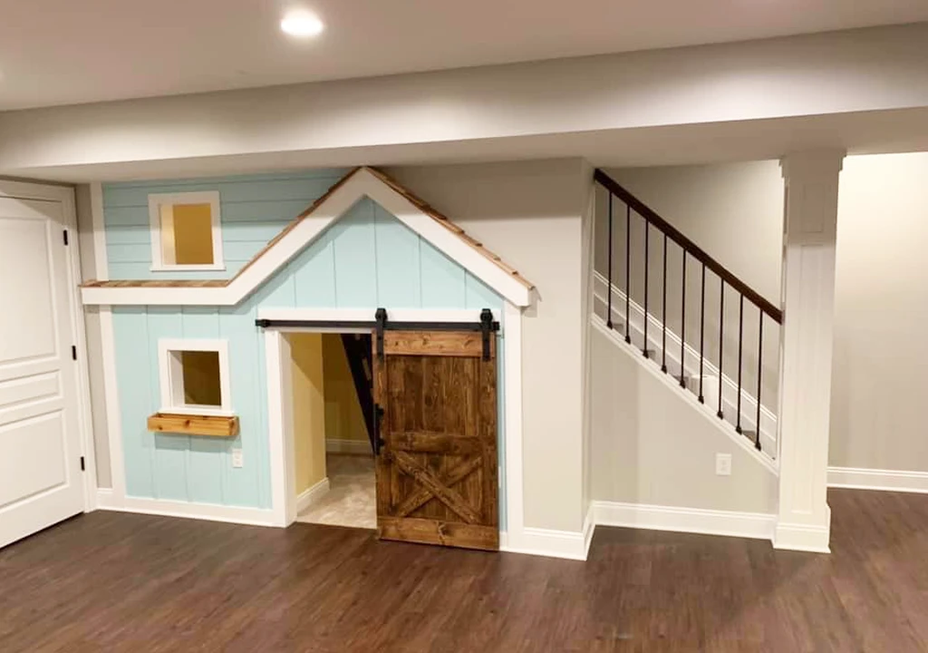 Playhouse Under Basement Stairs