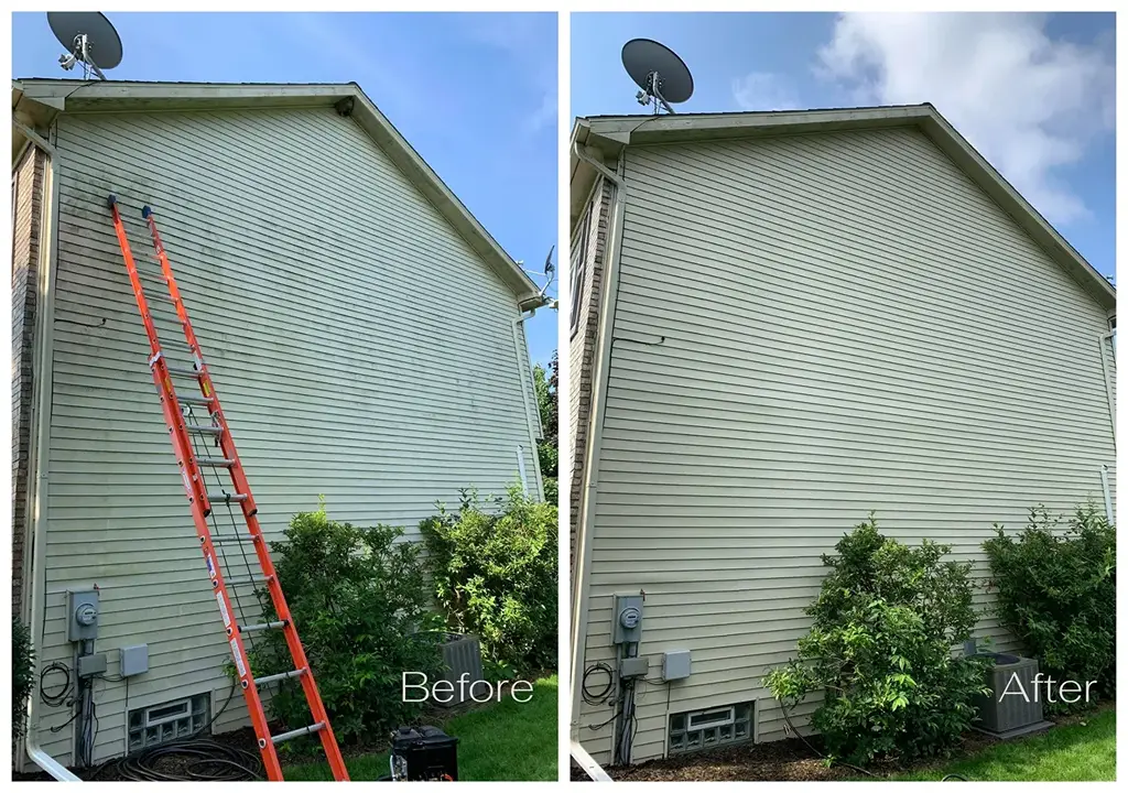 powerwashing before and after